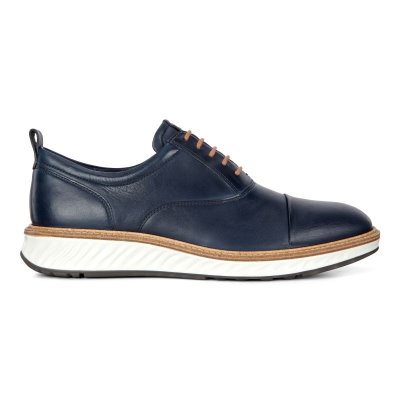 Ecco ST.1 Hybrid Cap-toe Oxford Sko Herre, Marineblå EWR1920