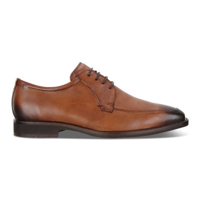 Ecco Calcan Apron Toe Tie Business Sko Herre, Sjokolade EWR1278