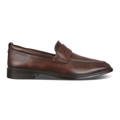 Ecco Melbourne Penny Loafers Herre, Brune EWR1861